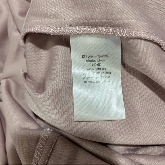 Alex Evenings Long V Neck Empire Waist Cascade Ruffle Faded Rose Size 4 - Picture 9 of 11